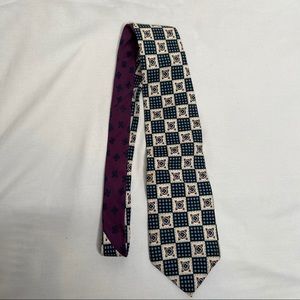 Vintage Bugle Boy Company Tie 100% Italian Silk